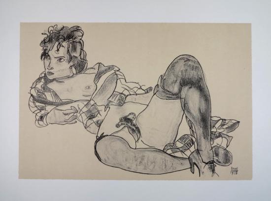 Egon SCHIELE - Lithograph - FRANCE ART DIFFUSION