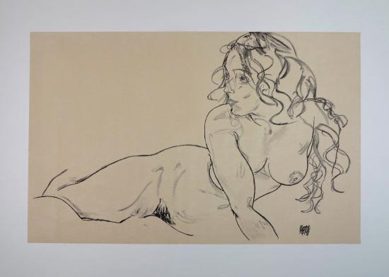 Egon SCHIELE - Lithographie - FRANCE ART DIFFUSION