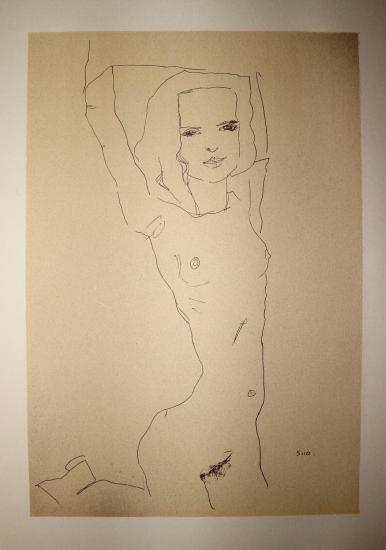 Egon SCHIELE - Lithographie - FRANCE ART DIFFUSION