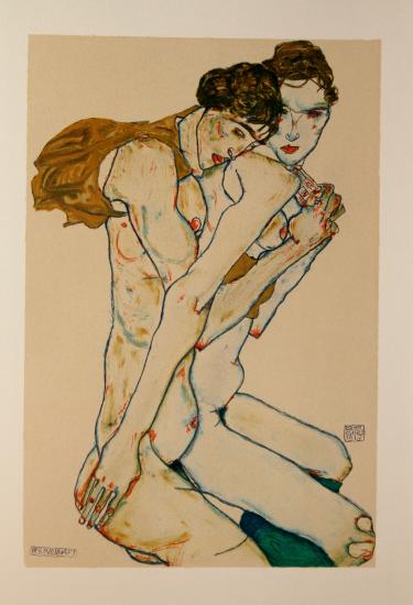 Egon SCHIELE - Lithographie - FRANCE ART DIFFUSION